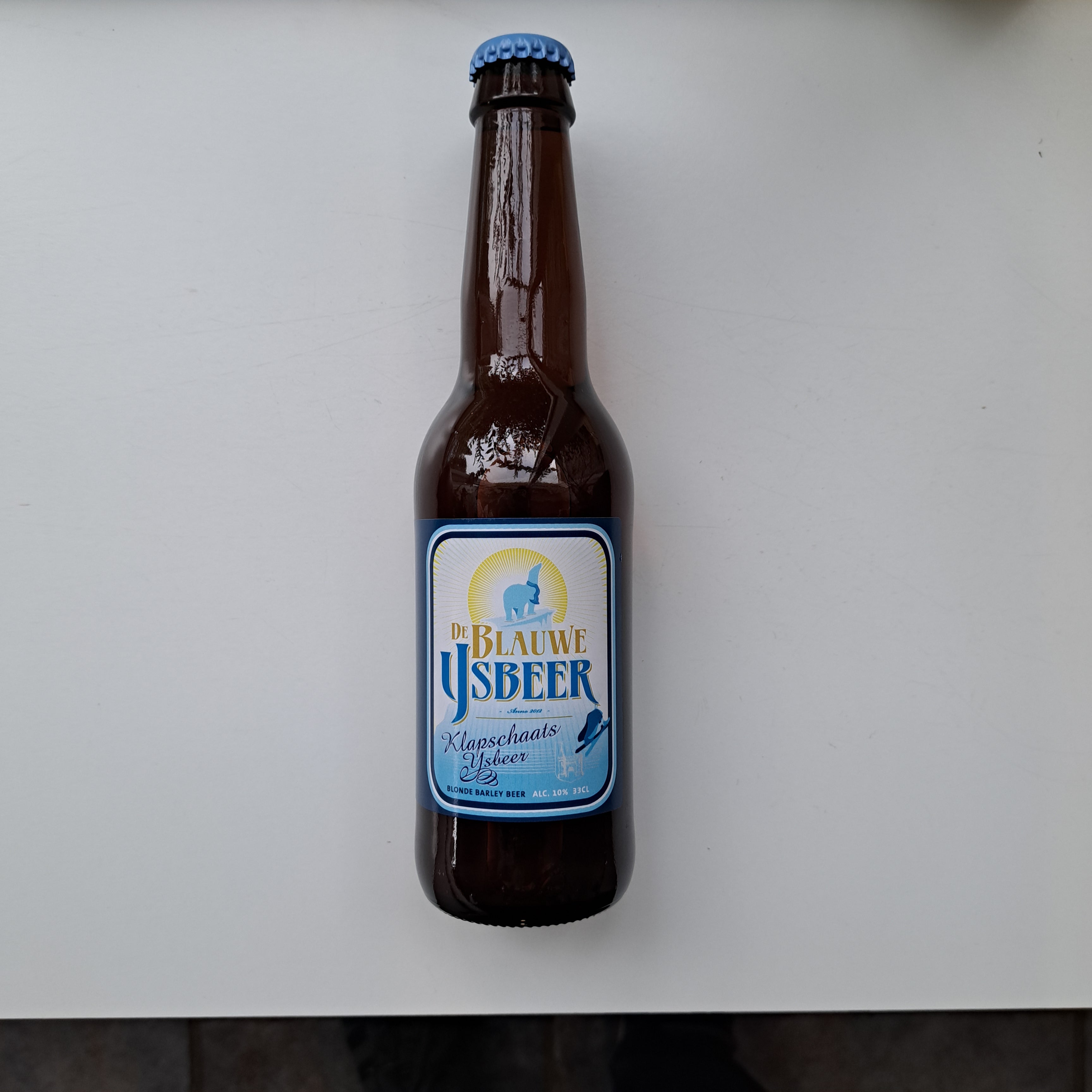 Klapschaats Ijsbeer Blond - 330ml - 10% - Brouwerij De Blauwe Ijsbeer Tilburg - GUN Speciaalbieren