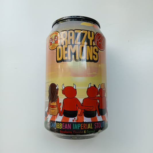 Razzy Demons Caribbean Imperial Stout - 330ml - 9,5% - brouwerij Happy Demons Hoofddorp
